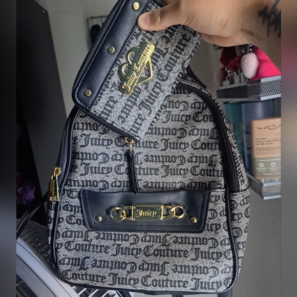 Juicy couture backpack gothic print backpack and wallet bundle - Picture 2 of 7